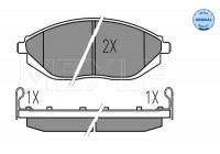 Bromsbeläggssats, skivbroms MEYLE-ORIGINAL Quality 025 252 6817/W