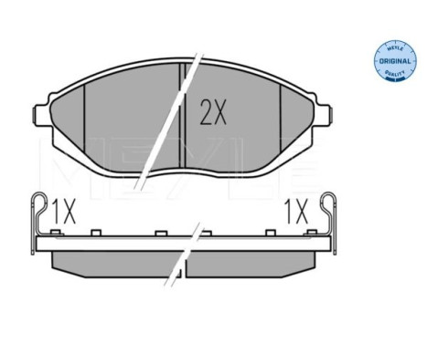 Bromsbeläggssats, skivbroms MEYLE-ORIGINAL Quality 025 252 6817/W, bild 2