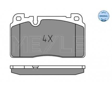 Bromsbeläggssats, skivbroms MEYLE-ORIGINAL Quality 025 256 4317