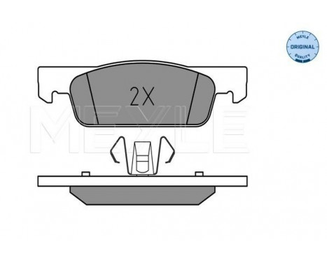 Bromsbeläggssats, skivbroms MEYLE-ORIGINAL Quality 025 257 0217