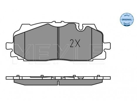 Bromsbeläggssats, skivbroms MEYLE-ORIGINAL Quality 025 258 6117, bild 2
