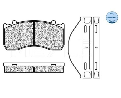 Bromsbeläggssats, skivbroms MEYLE-ORIGINAL Quality 025 290 4827, bild 2