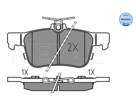 Bromsbeläggssats, skivbroms MEYLE-ORIGINAL: True to OE. 025 222 3116