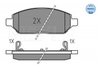 Bromsbeläggssats, skivbroms MEYLE-ORIGINAL: True to OE. 025 223 2618