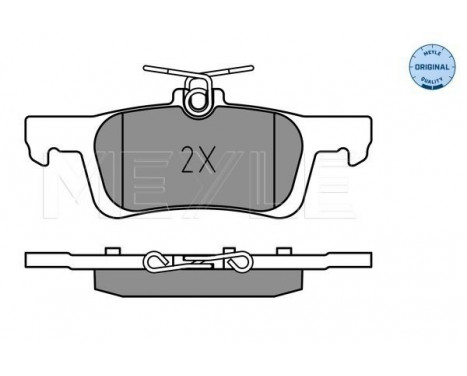 Bromsbeläggssats, skivbroms MEYLE-ORIGINAL: True to OE. 025 228 0714