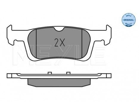 Bromsbeläggssats, skivbroms MEYLE-ORIGINAL: True to OE. 025 228 0714, bild 2