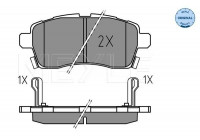 Bromsbeläggssats, skivbroms MEYLE-ORIGINAL: True to OE. 025 228 5015
