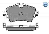 Bromsbeläggssats, skivbroms MEYLE-ORIGINAL: True to OE.