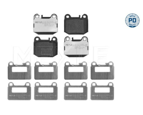 Bromsbeläggssats, skivbroms MEYLE-PD: Advanced design and technology. 025 231 5715/PD, bild 2