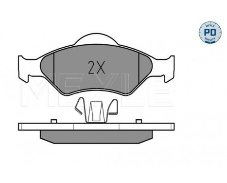 Bromsbeläggssats, skivbroms MEYLE-PD: Advanced design and technology. 025 232 0018/PD