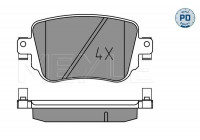 Bromsbeläggssats, skivbroms MEYLE-PD: Advanced design and technology. 025 251 0917/PD