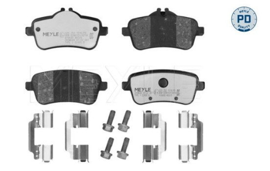 Bromsbeläggssats, skivbroms MEYLE-PD: Advanced design and technology. 025 252 1516/PD, bild 3