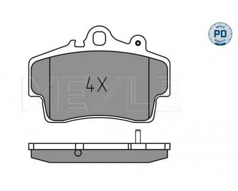 Bromsbeläggssats, skivbroms MEYLE-PD: Advanced performance and design. 025 219 3715/PD