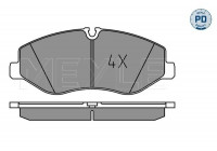 Bromsbeläggssats, skivbroms MEYLE-PD: Advanced performance and design. 025 220 6221/PD