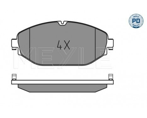 Bromsbeläggssats, skivbroms MEYLE-PD: Advanced performance and design. 025 220 7619/PD