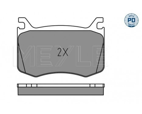 Bromsbeläggssats, skivbroms MEYLE-PD: Advanced performance and design. 025 220 9115/PD, bild 2
