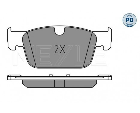 Bromsbeläggssats, skivbroms MEYLE-PD: Advanced performance and design. 025 220 9817/PD, bild 2