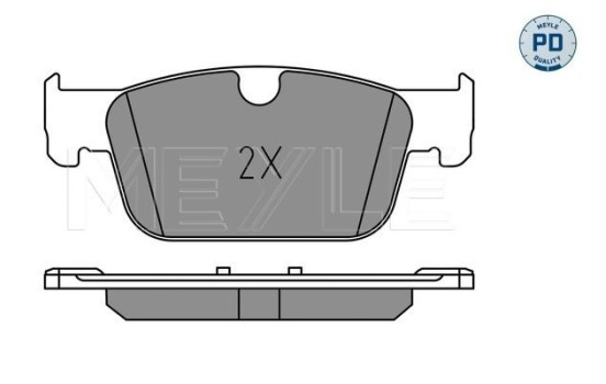 Bromsbeläggssats, skivbroms MEYLE-PD: Advanced performance and design. 025 220 9817/PD, bild 2