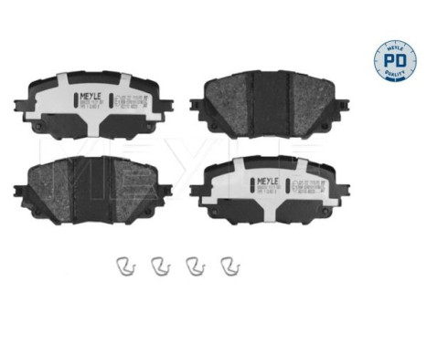 Bromsbeläggssats, skivbroms MEYLE-PD: Advanced performance and design. 025 222 7115/PD, bild 2