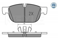Bromsbeläggssats, skivbroms MEYLE-PD: Advanced performance and design. 025 223 1719/PD