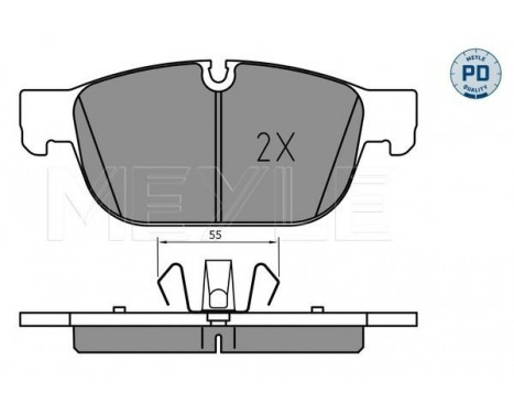 Bromsbeläggssats, skivbroms MEYLE-PD: Advanced performance and design. 025 223 1719/PD