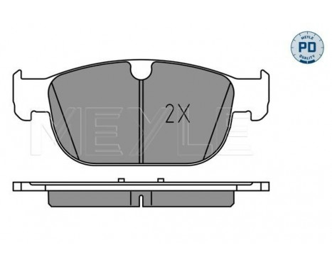 Bromsbeläggssats, skivbroms MEYLE-PD: Advanced performance and design. 025 223 1719/PD, bild 2