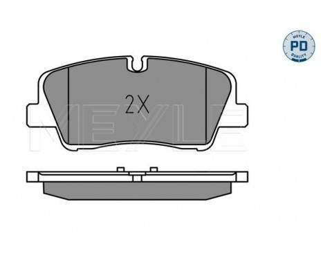 Bromsbeläggssats, skivbroms MEYLE-PD: Advanced performance and design. 025 223 7017/PD, bild 2