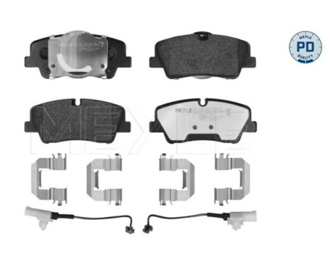 Bromsbeläggssats, skivbroms MEYLE-PD: Advanced performance and design. 025 223 7017/PD, bild 3