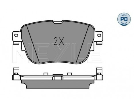 Bromsbeläggssats, skivbroms MEYLE-PD: Advanced performance and design. 025 224 3716/PD, bild 2
