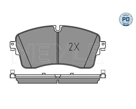 Bromsbeläggssats, skivbroms MEYLE-PD: Advanced performance and design. 025 224 8517/PD, bild 2