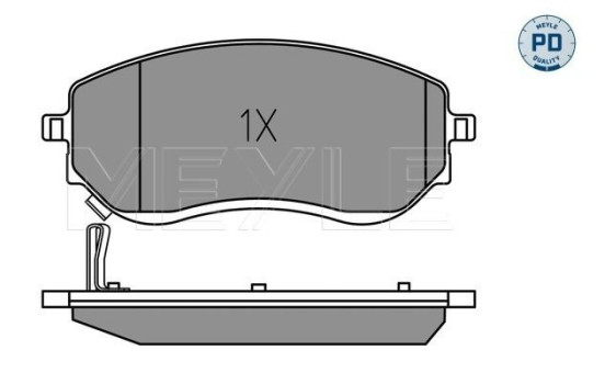 Bromsbeläggssats, skivbroms MEYLE-PD: Advanced performance and design. 025 226 6021/PD, bild 2