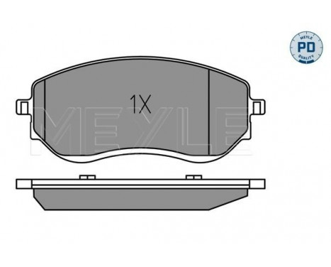 Bromsbeläggssats, skivbroms MEYLE-PD: Advanced performance and design. 025 226 6021/PD, bild 3