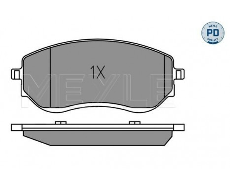 Bromsbeläggssats, skivbroms MEYLE-PD: Advanced performance and design. 025 226 6021/PD, bild 4