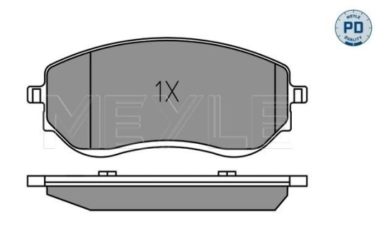 Bromsbeläggssats, skivbroms MEYLE-PD: Advanced performance and design. 025 226 6021/PD, bild 4