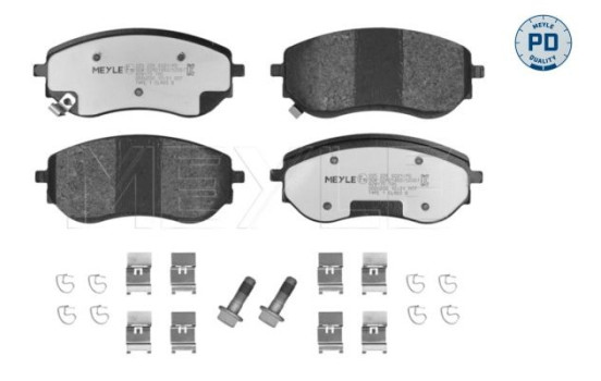 Bromsbeläggssats, skivbroms MEYLE-PD: Advanced performance and design. 025 226 6021/PD, bild 5