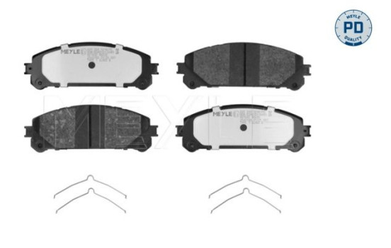 Bromsbeläggssats, skivbroms MEYLE-PD: Advanced performance and design. 025 244 5218/PD, bild 2