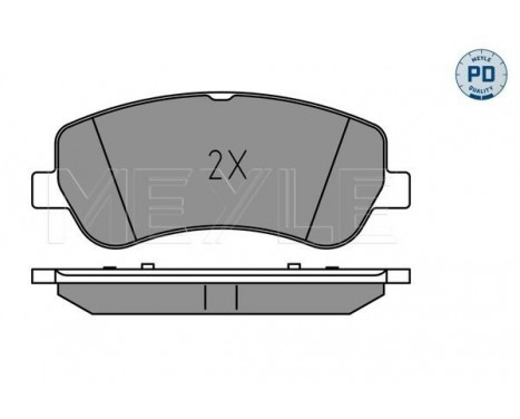 Bromsbeläggssats, skivbroms MEYLE-PD: Advanced performance and design. 025 248 6720/PD, bild 2