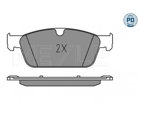 Bromsbeläggssats, skivbroms MEYLE-PD: Advanced performance and design. 025 255 3119/PD, bild 2