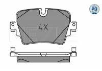Bromsbeläggssats, skivbroms MEYLE-PD: Advanced performance and design. 025 257 4217/PD
