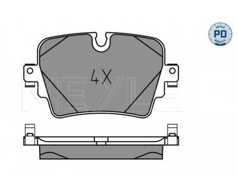 Bromsbeläggssats, skivbroms MEYLE-PD: Advanced performance and design. 025 257 4217/PD