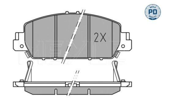 Bromsbeläggssats, skivbroms MEYLE-PD: Advanced performance and design. 025 257 9216/PD, bild 2