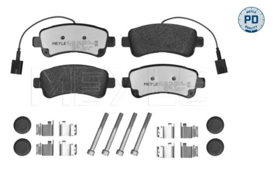 Bromsbeläggssats, skivbroms MEYLE-PD: Advanced performance and design. 025 259 8721/PD, bild 3