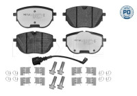 Bromsbeläggssats, skivbroms MEYLE-PD: Advanced performance and design. 025 262 6818/PD