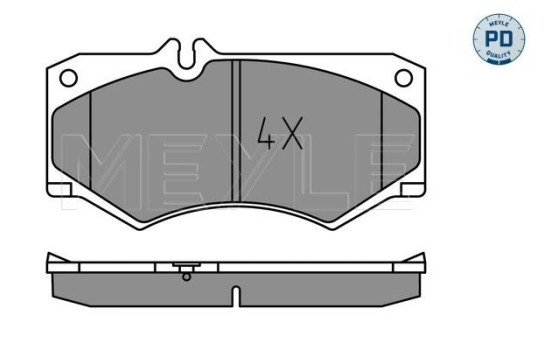 Bromsbeläggssats, skivbroms MEYLE-PD Quality 025 207 8418/PD