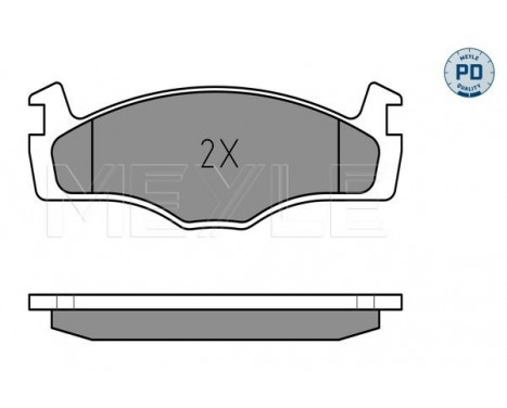 Bromsbeläggssats, skivbroms MEYLE-PD Quality 025 208 8719/PD, bild 2