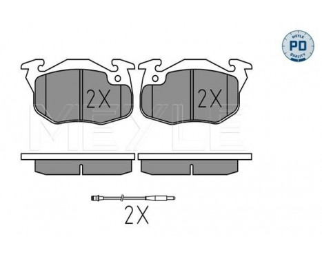 Bromsbeläggssats, skivbroms MEYLE-PD Quality 025 209 0518/PD