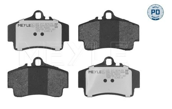 Bromsbeläggssats, skivbroms MEYLE-PD Quality 025 217 9216/PD, bild 2