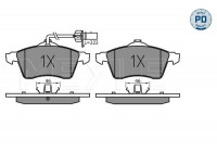 Bromsbeläggssats, skivbroms MEYLE-PD Quality 025 218 8519/PD