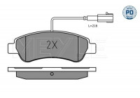 Bromsbeläggssats, skivbroms MEYLE-PD Quality 025 220 4119/PD