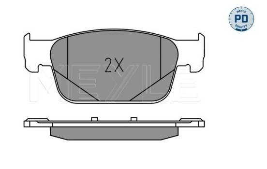 Bromsbeläggssats, skivbroms MEYLE-PD Quality 025 223 8317/PD, bild 2